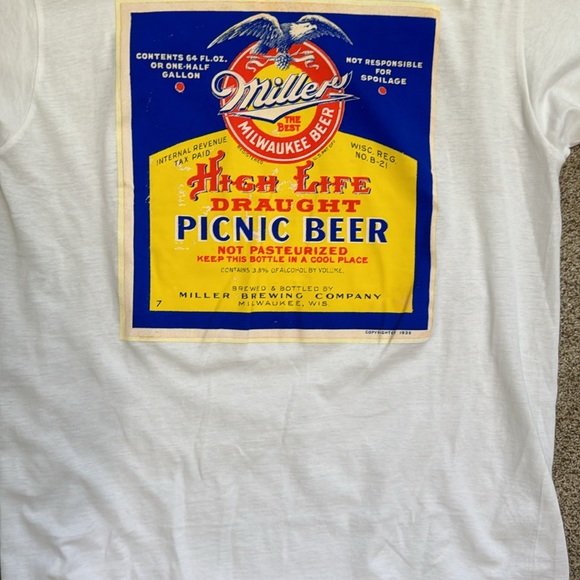 Miller High Life mens t shirt size M nwt - Picture 2 of 3